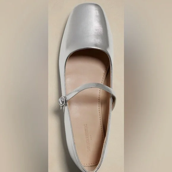Banana Republic Factory Metallic Flats - Picture 6 of 9